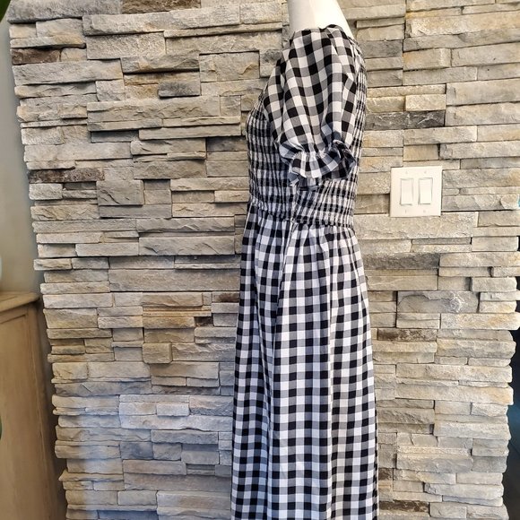 Black Gingham Dress - Picture 5 of 10